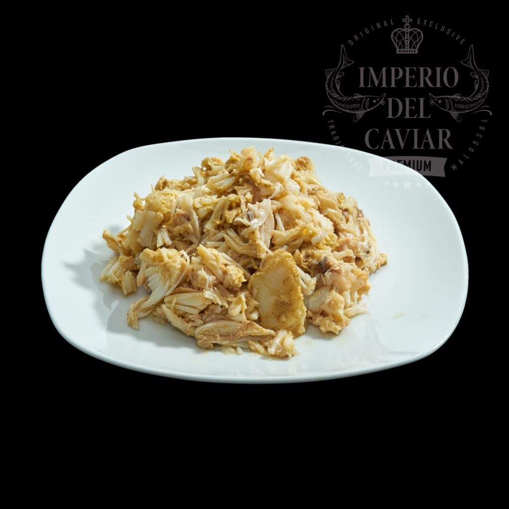 Carne de cangrejo con hígado (centollo europeo)